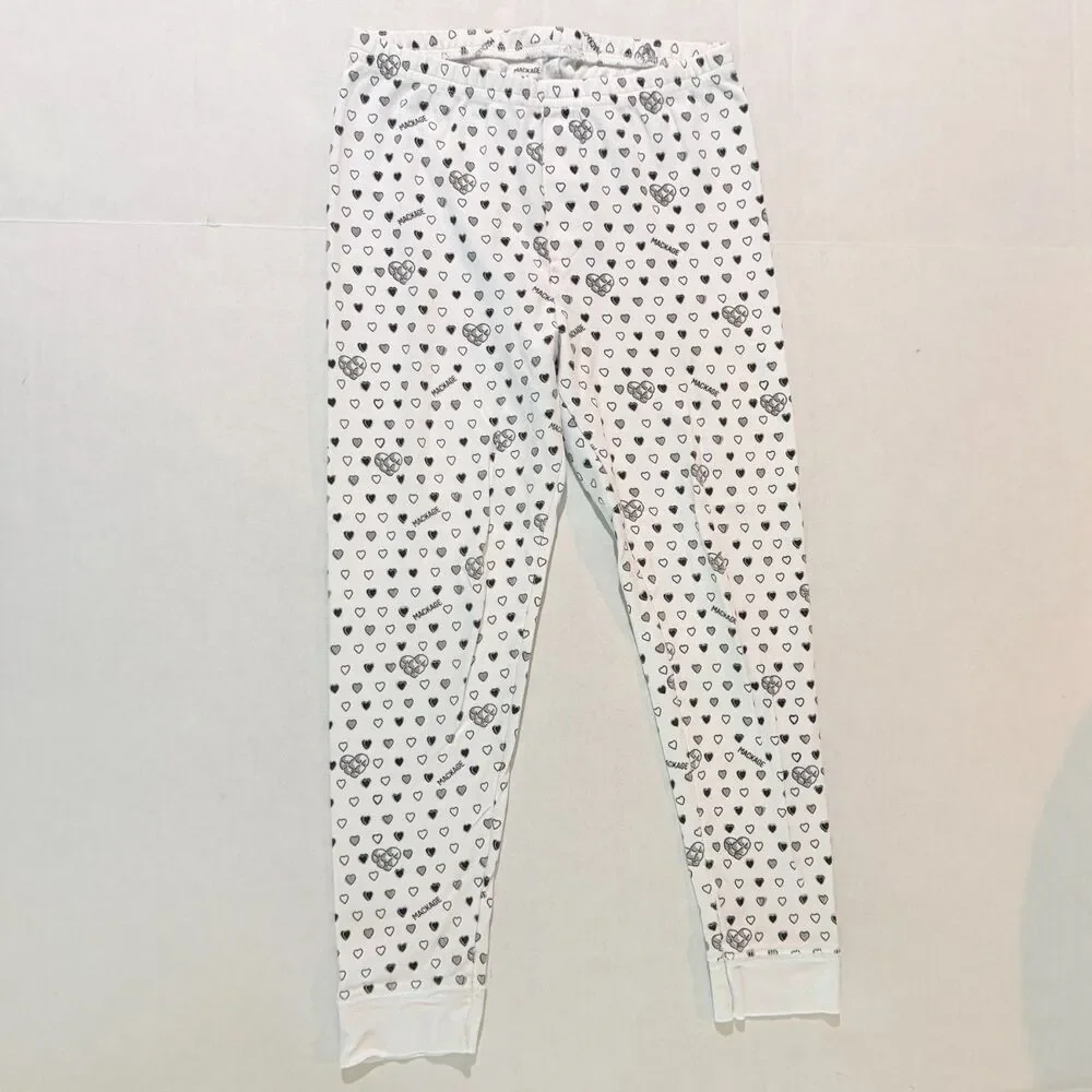 Mackage x Roller Rabbit, Black & White Heart Print Pajama Set, Kid's10